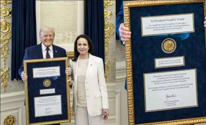 ಅಂತೂ ನೊಬೆಲ್‌ ಶಾಂತಿ ಪ್ರಶಸ್ತಿ ಪಡೆದ ಅಮೆರಿಕಾ ಅಧ್ಯಕ್ಷ ಡೊನಾಲ್ಡ್ ಟ್ರಂಪ್‌ !